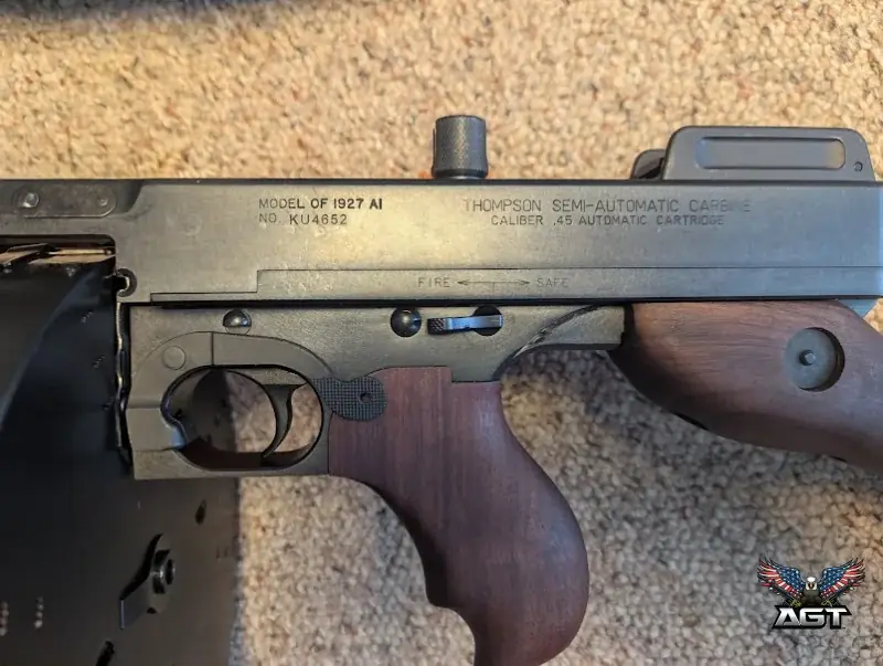 Used · THOMPSON / CENTER ARMS TOMMY GUN 1927 A1 DELUXE T1100D W/CASE & 100RD CANISTER · .45 ACP · Thompson Center Arms · Oberlin, OH · photo 7 of 9