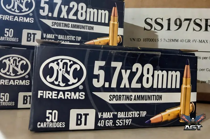 9 boxes of 50 count FN firearms 5.7 rounds m vs max ballistic tip