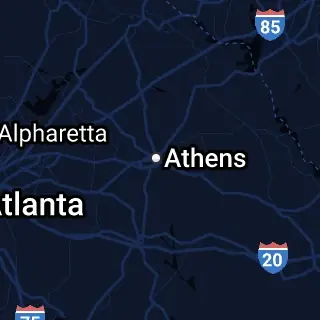 Clarke County, GA Map