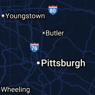 Allegheny County, PA Map