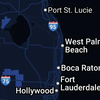 Palm Beach County, FL Map