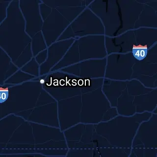 Henderson County, TN Map