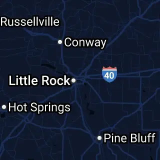 Pulaski County, AR Map