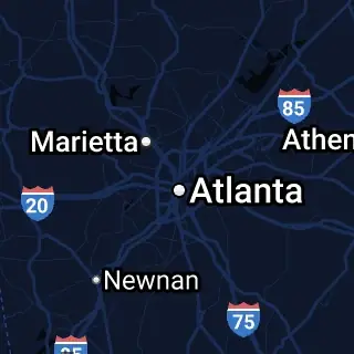 Fulton County, GA Map