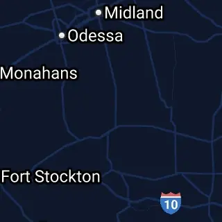 Upton County, TX Map