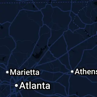 Hall County, GA Map