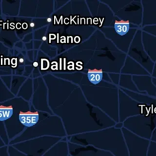 Kaufman County, TX Map