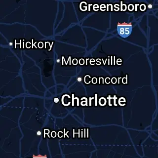Cabarrus County, NC Map