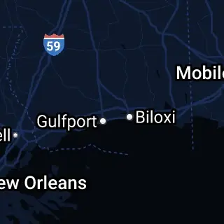 Harrison County, MS Map