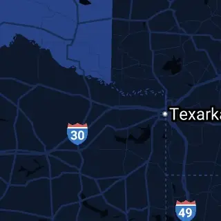 Bowie County, TX Map