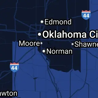 Cleveland County, OK Map