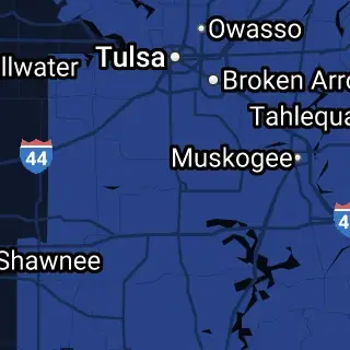 Okmulgee County, OK Map