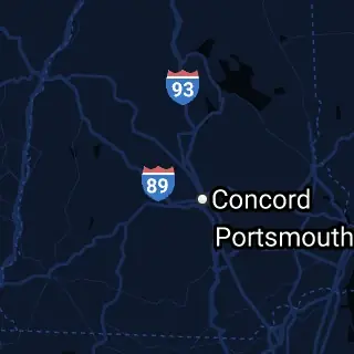 Merrimack County, NH Map