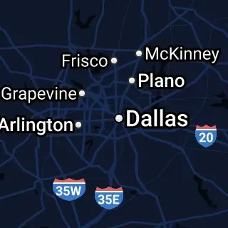 Dallas County, TX Map
