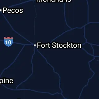 Pecos County, TX Map