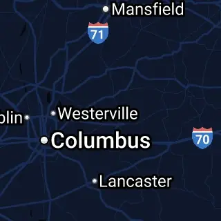 Licking County, OH Map