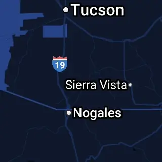 Santa Cruz County, AZ Map