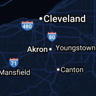 Summit County, OH Map