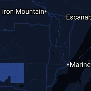 Marinette County, WI Map