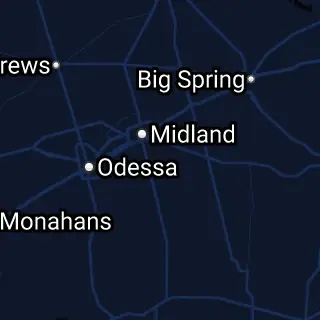 Midland County, TX Map