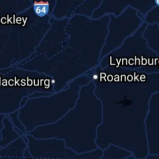 Roanoke County, VA Map