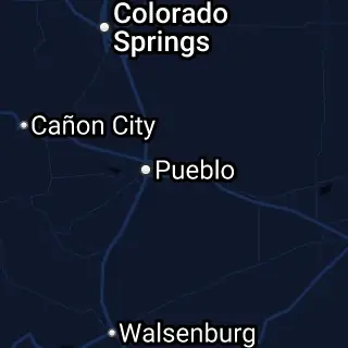 Pueblo County, CO Map