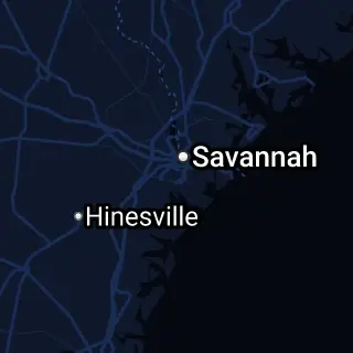 Chatham County, GA Map