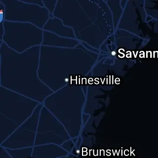 Liberty County, GA Map