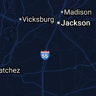 Copiah County, MS Map