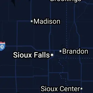 Minnehaha County, SD Map