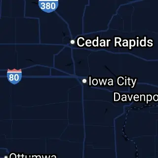 Johnson County, IA Map