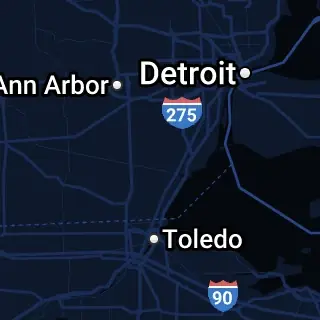 Monroe County, MI Map