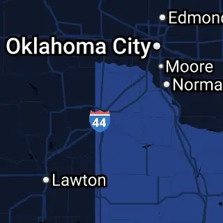 Grady County, OK Map