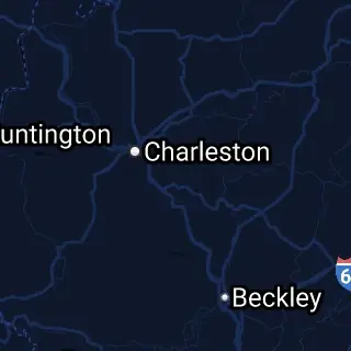 Kanawha County, WV Map