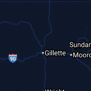 Campbell County, WY Map