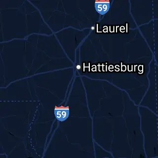 Forrest County, MS Map