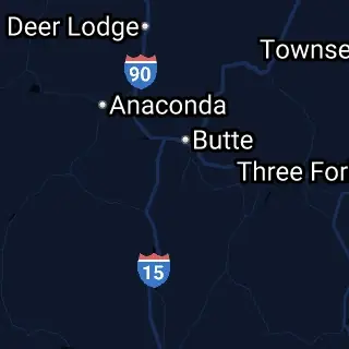 Silver Bow County, MT Map