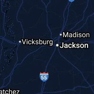 Hinds County, MS Map