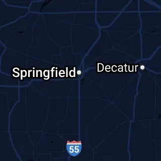 Sangamon County, IL Map