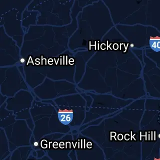 Rutherford County, NC Map