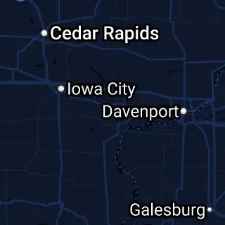 Muscatine County, IA Map