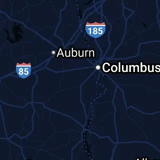 Russell County, AL Map