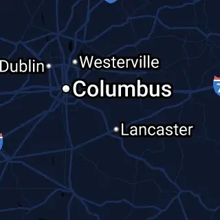 Fairfield County, OH Map