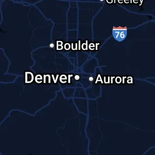 Denver County, CO Map
