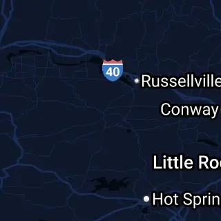 Yell County, AR Map