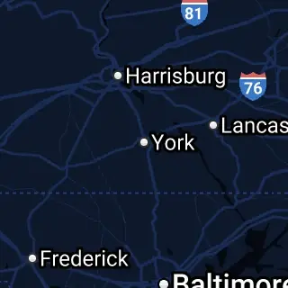 York County, PA Map