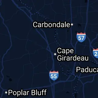 Cape Girardeau County, MO Map