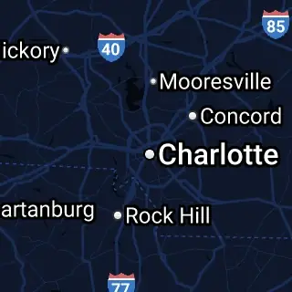 Mecklenburg County, NC Map