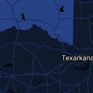 Red River County, TX Map