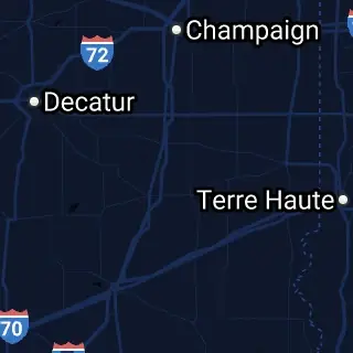 Coles County, IL Map